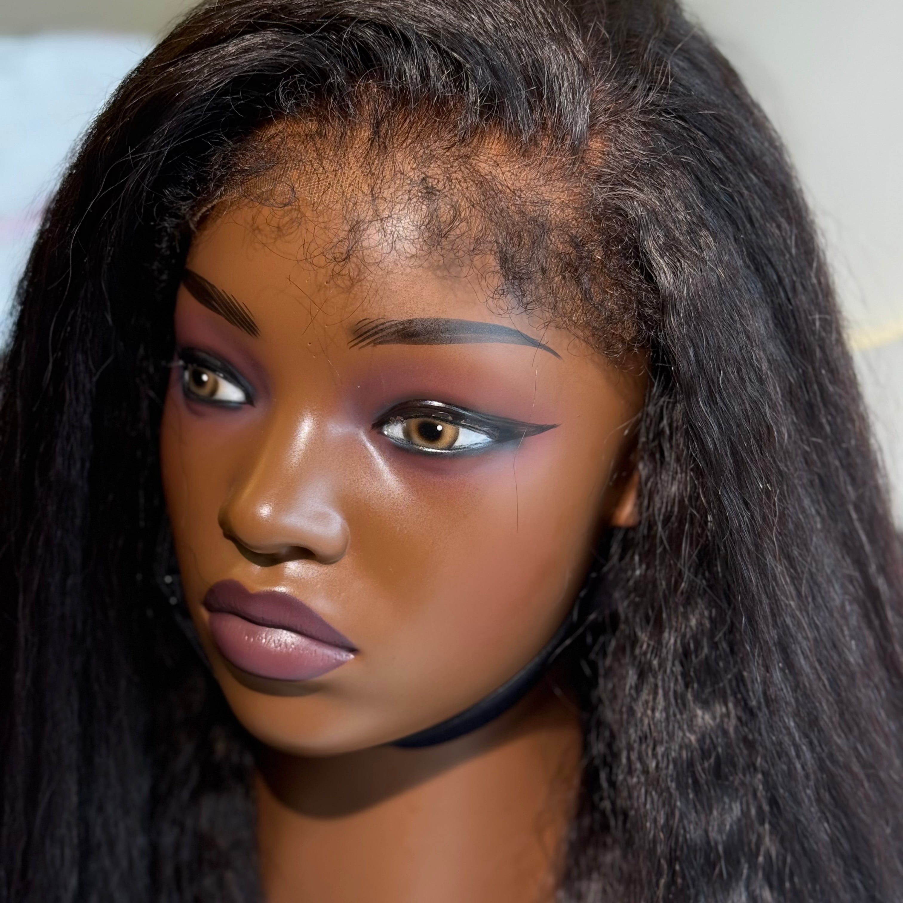 Natalie Pro Kinky Striaght Glueless Wig - 18 inches