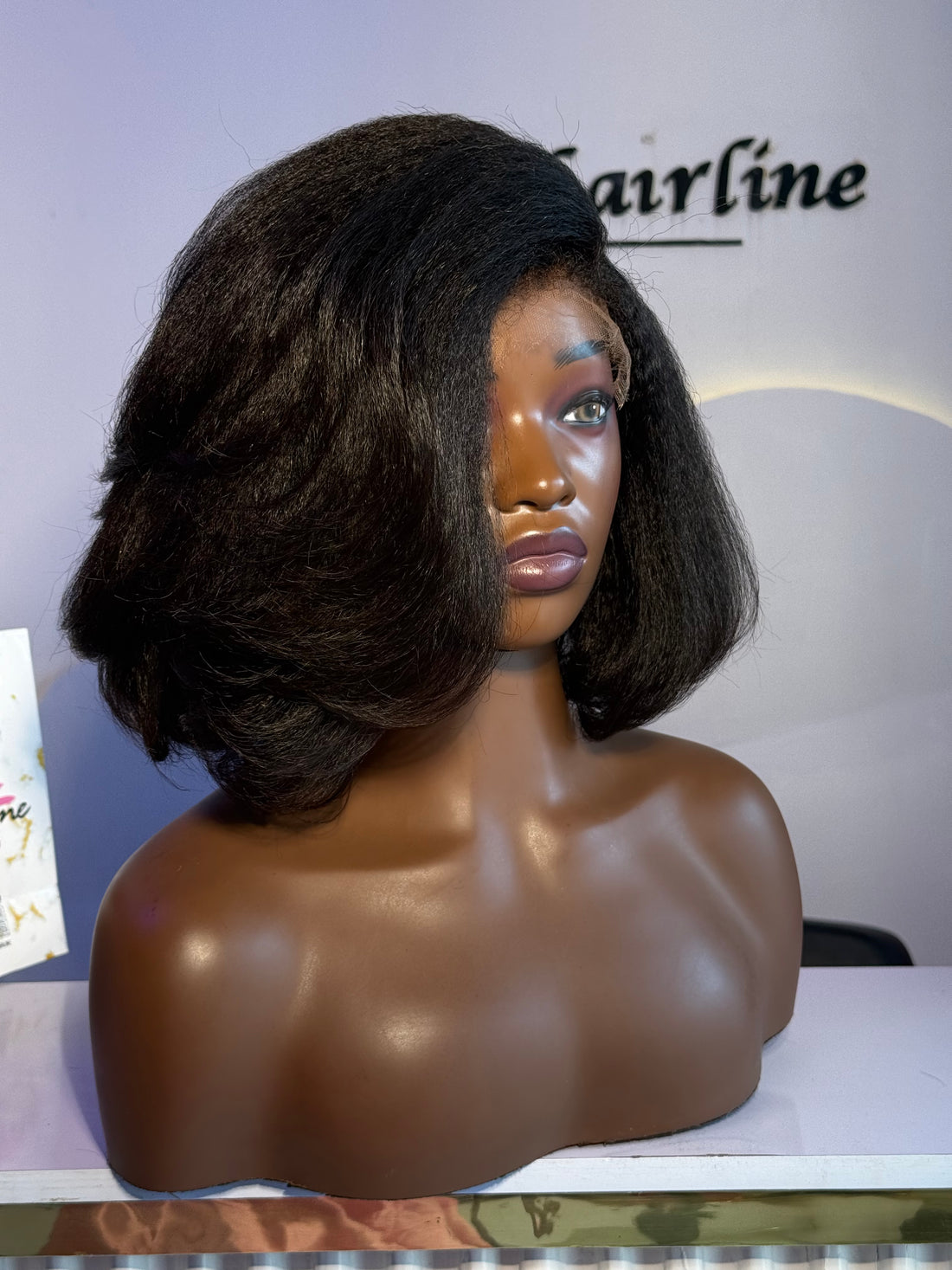 Wig Natalie - C-Part HD Glueless Kinky Straight